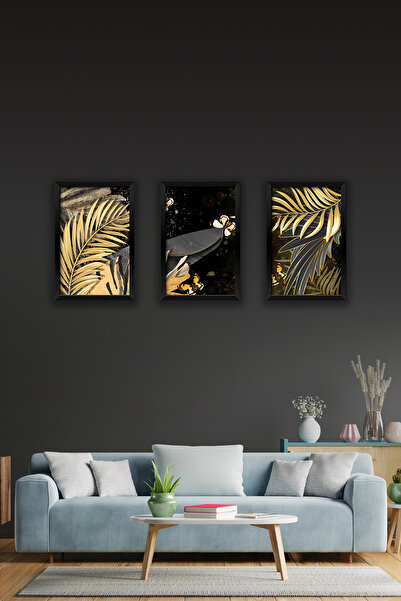 Artavessa 3 Parça Çerçeve Görünümlü Mdf Tablo Seti