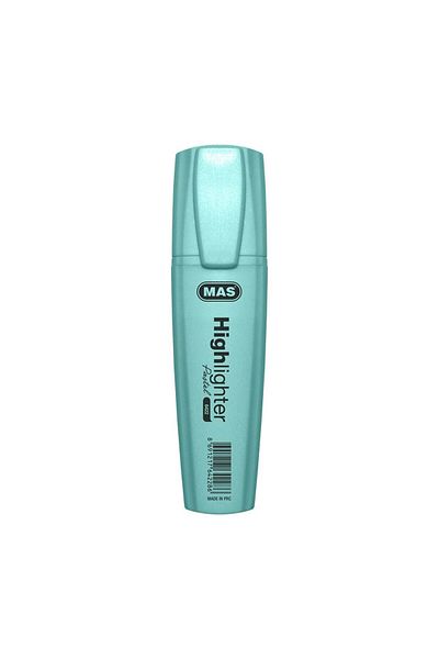 Mas Highlighter (12 Li Pack) Blue Pastel Marking