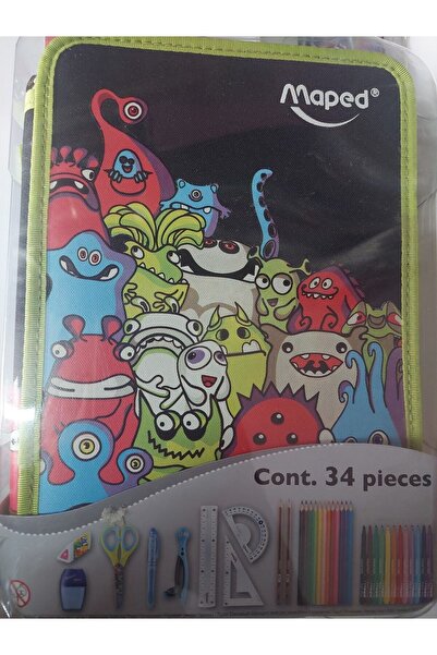 Maped Tüm Okul Çesidi İçeren Canavar Kalem Kutusu 967434