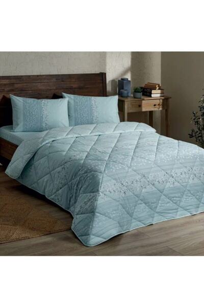 Taç Leona Mavi Yorgan Seti