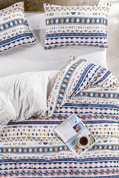 Skyrose Seria economică, dublă, cu model floral, set de husă de pilota cu două fețe (cearșaf de pat NEVET COVER)