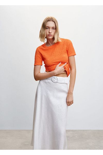MANGO Woman Tricou texturat