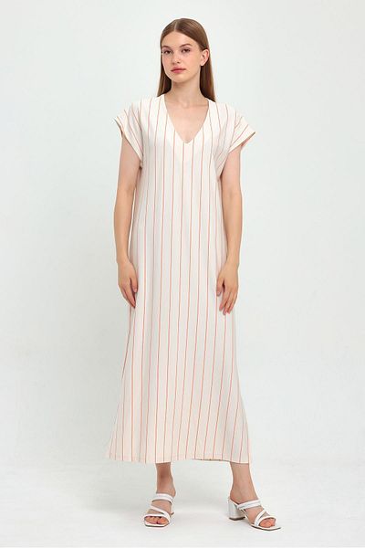 ALEXANDERGARDI SLIT V-NECK DRESS (B23-229)