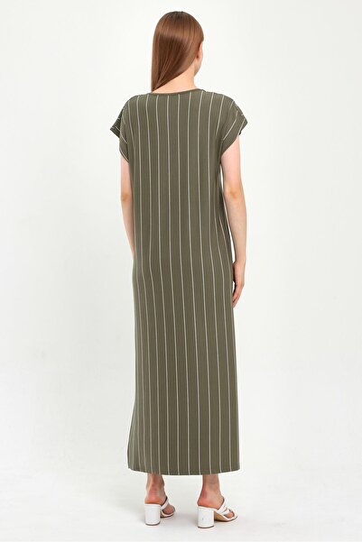 ALEXANDERGARDI SLIT V-NECK DRESS (B23-229)