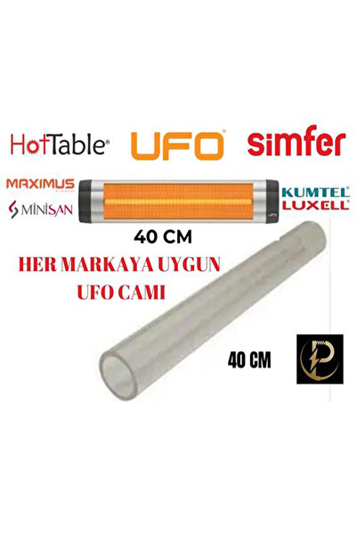 Polat 40 CM INFRARED UFO ISITICI ELEKTRİKLİ SOBA CAMI 23 MM