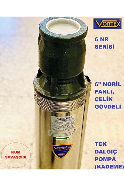 Vortex 6 NR 60-04 7.5 HP Motora Paslanmaz Çelik Gövdeli Norly Fanlı KUM Savaş...