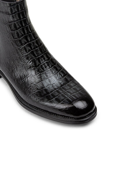 Deery Hakiki Deri Özel Üretim Yeşil Erkek Bot