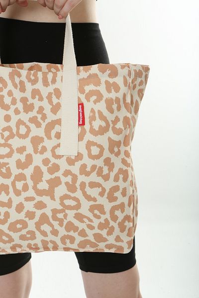 Serkan Çanta Bez Çanta Atölyesi Cloth Bag Leopard Pattern Tote Bag