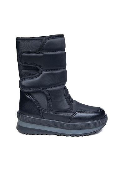 AlbiShoes Χειμερινές παιδικές μπότες χιονιού για κορίτσια, αδιάβροχη ζεστή επένδυση Velcro, αντιολισθητική σόλα