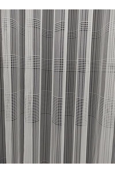 Brillant High Quality Ecru Dreamer Scalloped Plain Tulle Curtain - 1/2,5 Pile