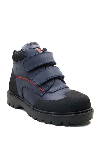 Tuğba Ortopedi 38830 Full Orthopedic 100% γνήσιο δέρμα αγορίστικες μπότες με κορσέ Navy Blue