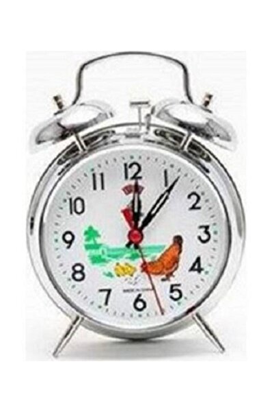 TAYFUN Nostaljik Çalar Metal Masa Saati