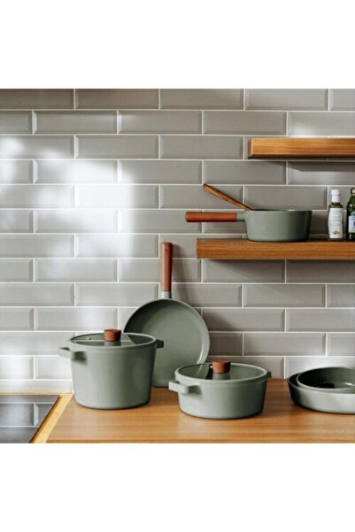 NEOFLAM Fika Gray 18 cm Induction Sauce Pot - Glass Lid D-Neog218