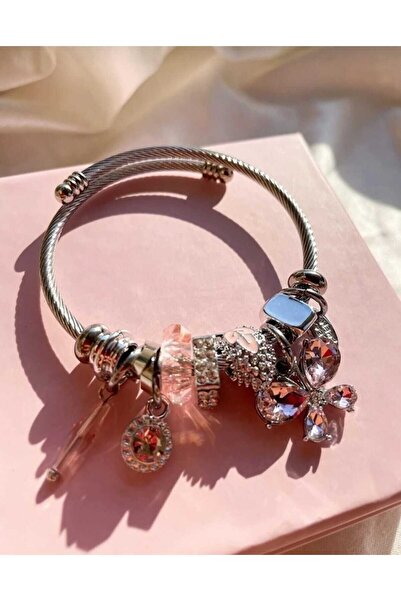 LEIDORY سحر الفراشة الوردية الفولاذية