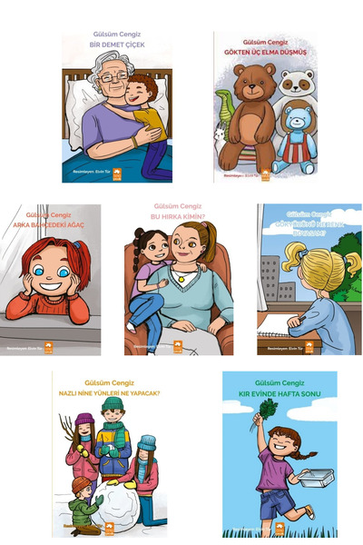 Eksik Parça Çocuk Gülsüm Cengiz Masal Kitabı Seti Değerler eğitimi 7 Kitap Set4