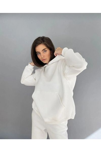 Sky Light Unisex Hooded Double Tracksuit Set