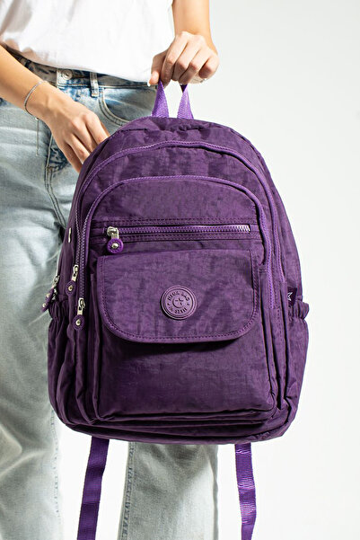 Lifonbag Geantă de școală unisex de dimensiuni mari, cu mai multe compartimente