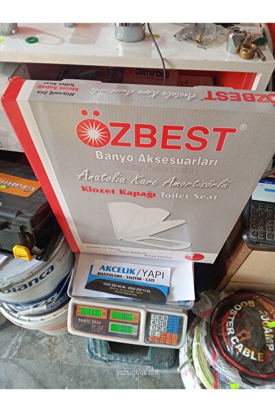 ÖZBEST Kare Tasarımlı Sıfır Amortisörlü Klozet Kapağı, Şık ve Kullanışlı Tasarım