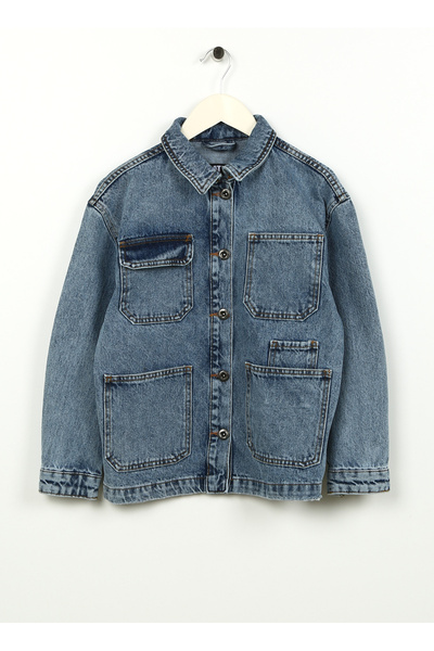 Caterpillar İndigo Kadın Denim Ceket C3WG-CKT01