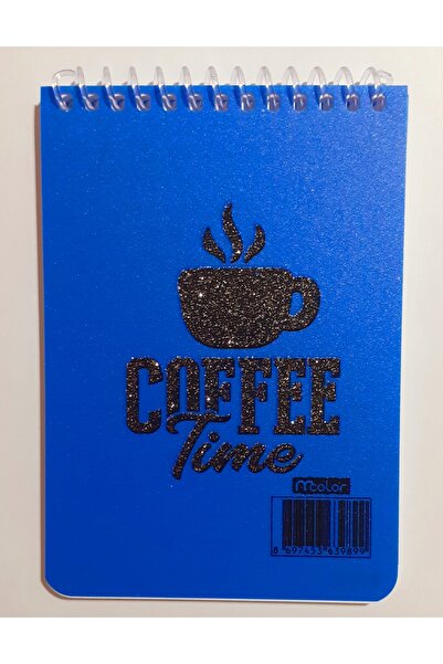 mcolor Blocnotes A6 50 linii, copertă din plastic, spirală, albastru închis