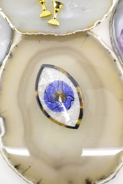 Nera Classy عين الشر مشبك ربط عظمي فاخر، مشبك ربط عظمي (أكريليك)