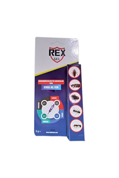 rexgel Rex Gel 5 gr Hamamböceği Karınca Yemi Böcek Öldürücü Zehirli Yem Karın...