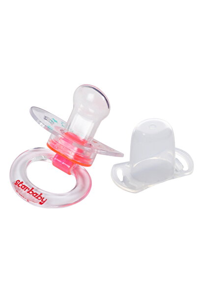 Star Baby لهاية منقوشة مع غطاء واقي للأطفال من عمر 6 إلى 18 شهرًا