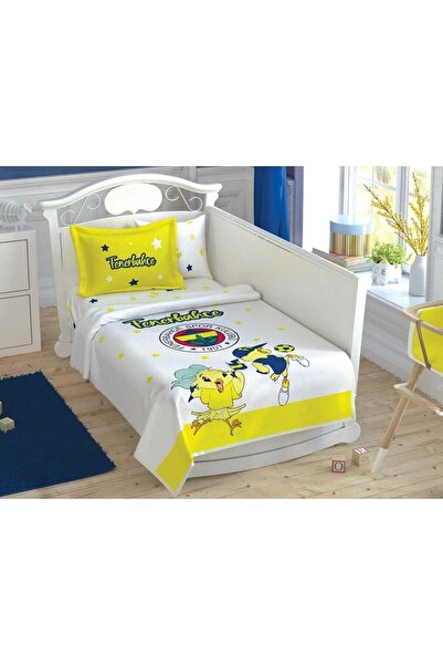 Taç Ліцензований комплект дитячих ковдр Fenerbahçe Yıldız Baby з гумкою 100 с...