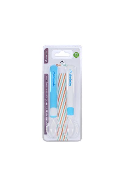 Star Baby Silicone Feeding Spoon Set of 2