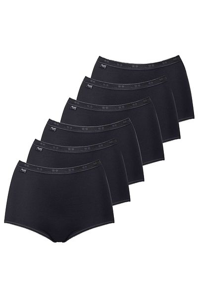 SLOGGI 6er-Pack Damen Slip Maxi – Basic+, einfarbig