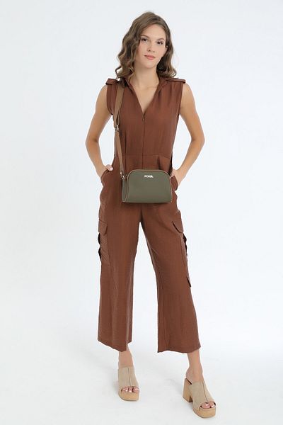 Fossil حقيبة كتف نسائية كاكي 05FS23K501