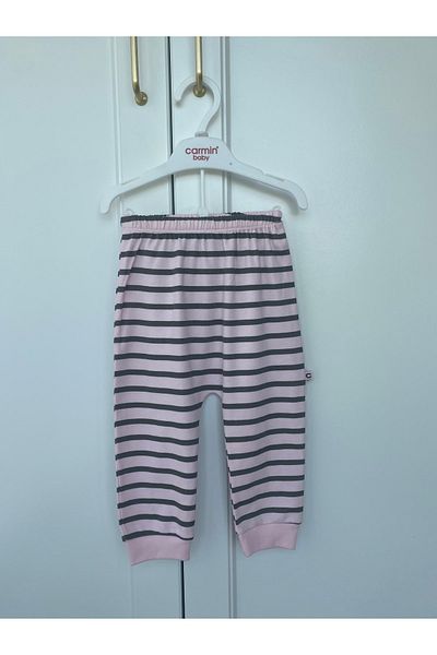 Carmin Baby Baby Girl Organic Top and Bottom Set Pajama Set