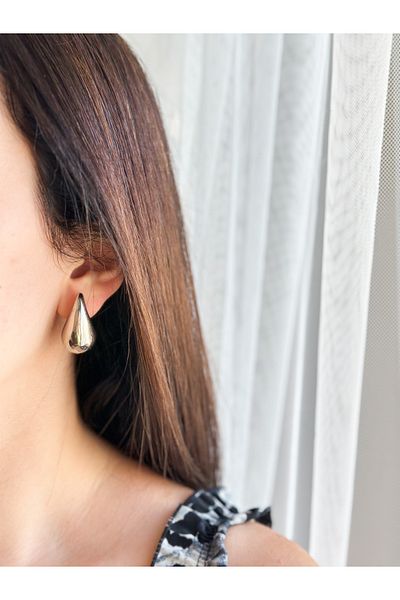 CHARMLUCKY Steel drop earrings
