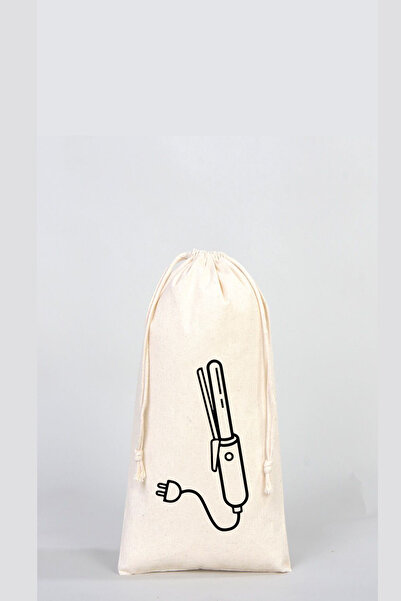 APRENDİ Ham Bez Organizer Saç Maşası Kesesi 30x10 (Seyahat İçin Uygun)