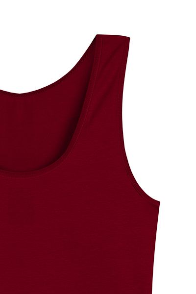 HNX Γυναικείο εσώρουχο Claret Red Cotton Plus Size Thick Strap