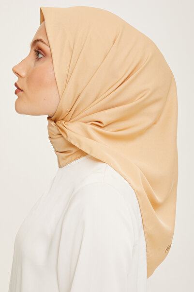 Armine Sport Twill (TİVİL) Eşarp Düzrenk Kremrengi