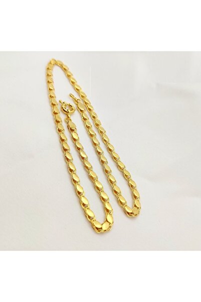 Fancy Accessoires Pullu Zincir Arpa Model 60 Cm Kalpli Kolye Hediye