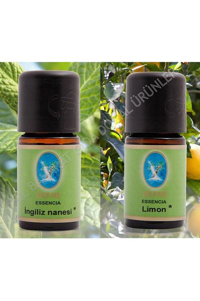 Defne Nuka Organic English Mint Set of 2 - Organic Lemon Oil 10 ml