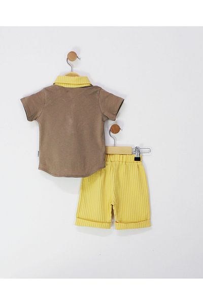 TRENDİMİZBİR Baby Muslin Set with Shorts