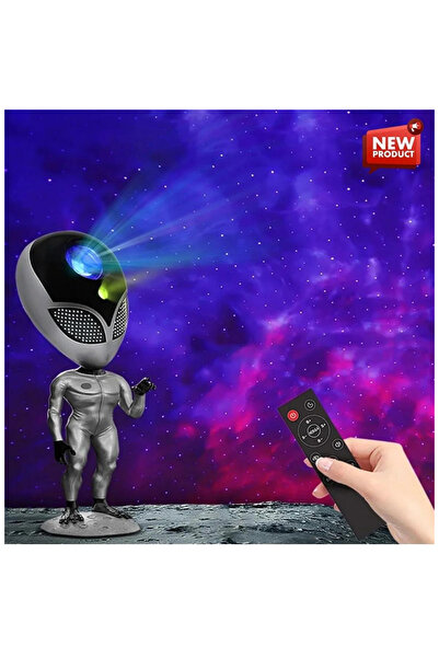 HEJARON Galaksi Yıldız Projektör Uzaylı Işıklı Samanyolu Projeksiyon Gece Lambası Taklit Ses Tekrarı