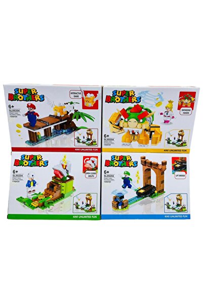 tmtoysandmore süper mario 4 farklı model Yapı Oyuncak oyuncak toplam 479 parç...