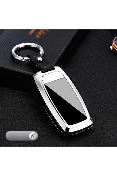 AVİPOLES Elektronik Anahtarlık Şarjlı Çakmak Rüzgarda Sönmez Tesla Model Usb Çakmak