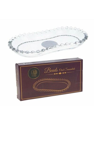 KRD Home Beaded Oval Presentation Holder