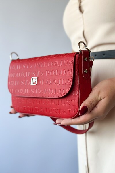 Just Polo Stylish Women's Shoulder Bag with 5 Compartments - Daily Use, 23Cm-14Cm, 4090-Gd-Gzd