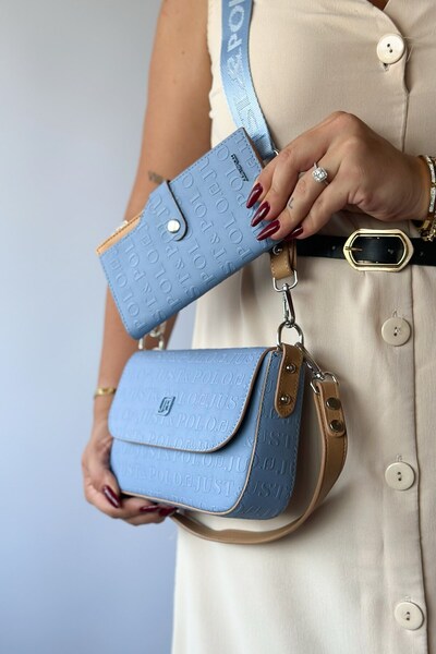 Just Polo Stylish Women's Shoulder Bag with 5 Compartments - Daily Use, 23Cm-14Cm, 4090-Gd-Gzd