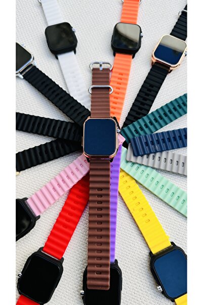 pullmarkt Silikon Kordon Akıllı Saat görünğmlü kol saati ( Akıllı Saat Değildir !!)