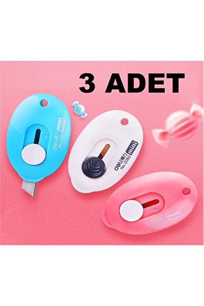 nelerbulurum 3 adet çok amaçlı çelik bıçaklı mini tekli falçata maket bıçağı