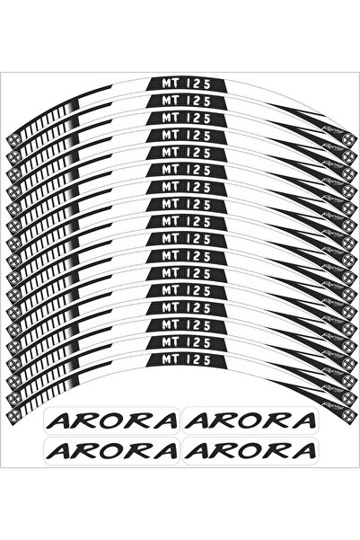 MOTOSEPETİM ARORA MT-125 Uyumlu JANT ŞERİDİ JANT KAPLAMA BEYAZ