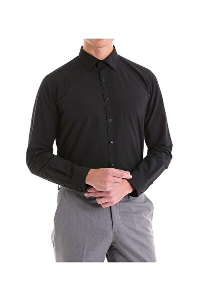 BAW COMPANY Slimfit Dar Kesim Düz Takım Elbise Gömleği