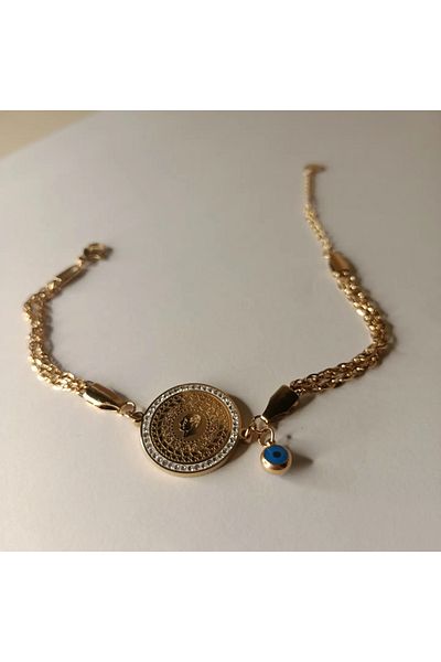 Sedef Steel Bracelet - Quarter Detailed